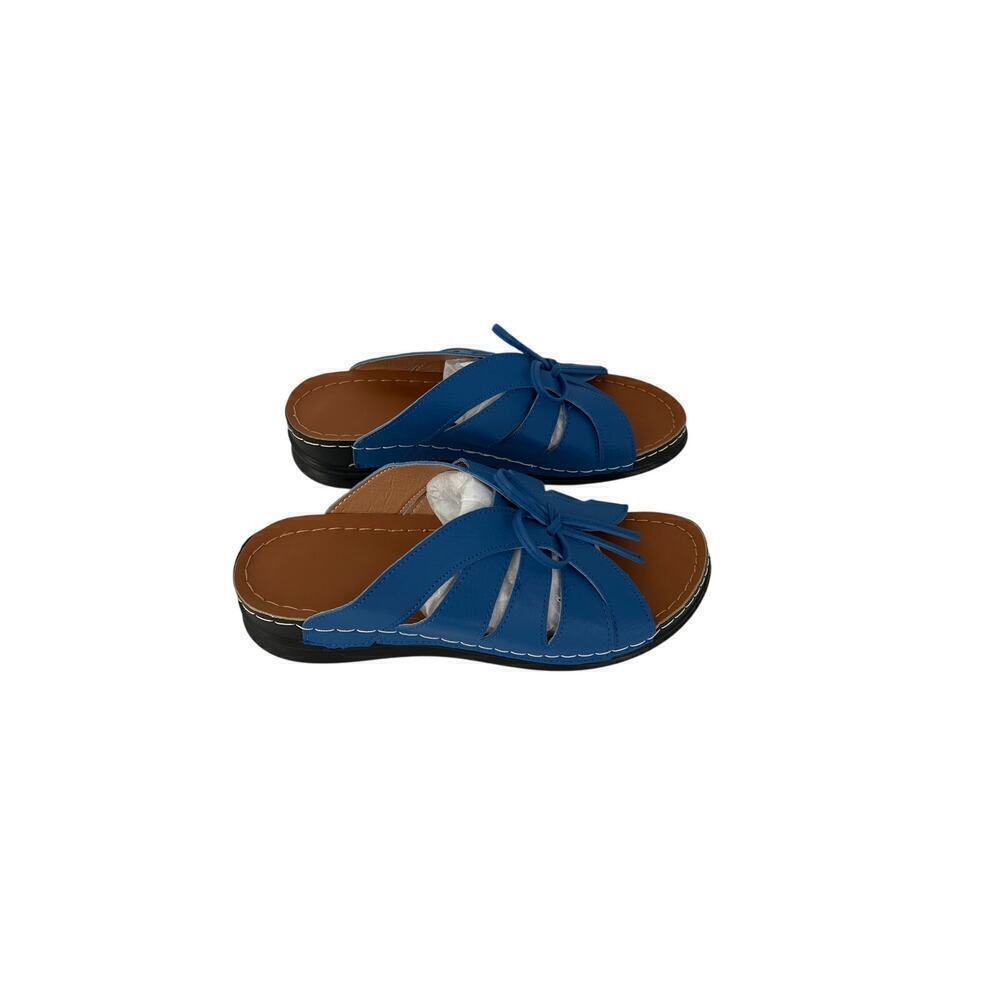 New Women Cute BlueFront Bow Slide on slipper Size 41 (US 10) - Picture 6 of 8